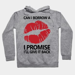 Can I Borrow A Kiss, I Promise I'll Give It Back Hoodie